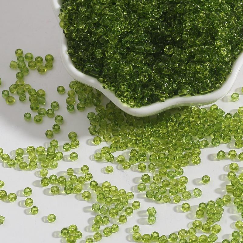 Transparent Glass Rice Beads Loose Beads Beading Accessories Handmade Diy Bracelet Hairpin Jewelry Materials Beads for Jewelry Making