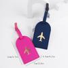 Hot Stamping Plane Luggage Tags Suitcase Tag for Wedding Couples Bridal Gift