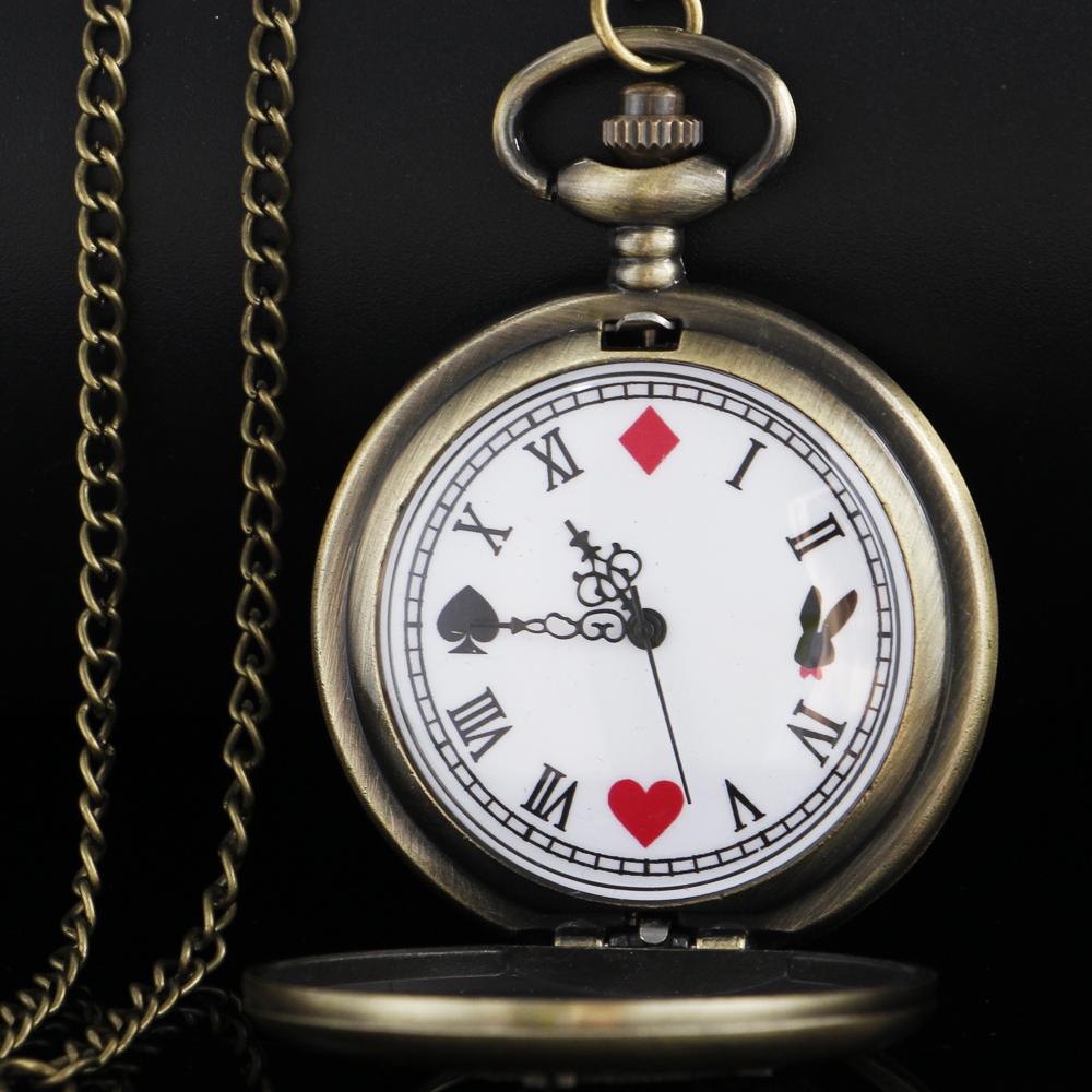 Unique Fashion Quartz Pocket Watch For Women Children Steampunk Necklace Chain Clock Fob Watches