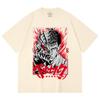 230 Gsm 100% Cotton Berserk V8 Print Unisex Heavy Cotton T Shirt