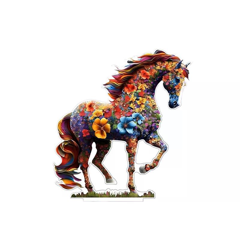 Kreativní design Barevný Umělecký Kůň Domácí Stolní Dekorace Ornament