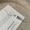 FY-43TL51 S925 Sterling Silver Korean Version Small Unique Design Vintage INS Style Fashionable Sweater Chain Trendy
