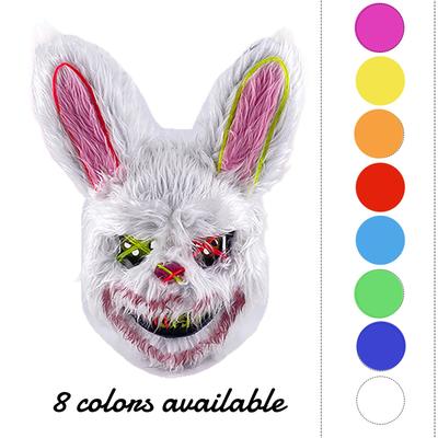 Halloween Luminous Mask Black Bear Brown Bear Cos Props LED Dance Party Scary Mask