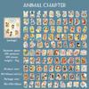 Journamm 100pcs/box Cute Plants Mini Box Stickers DIY Scrapbooking Materials Decor Junk Journal Kawaii Stationery Label Sticker