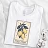 The Lemon Shirt, Vintage Botanical Lemon Tee, Tarot Fruit Graphic Shirt, Aesthetic Citrus T-Shirt, Cute Summer Gift for Her, Citrus Fruit