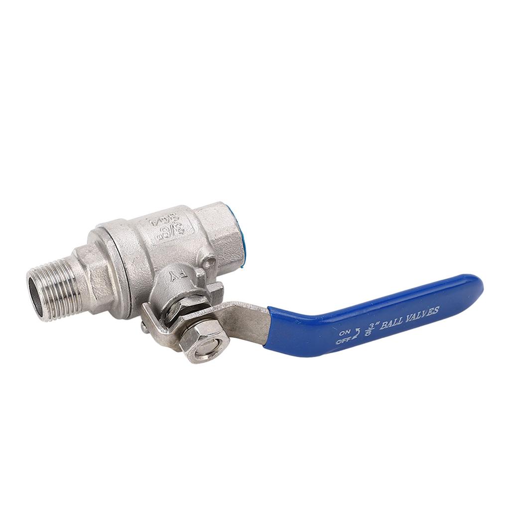 Robinet sferic cu trecere completă 38 Inch BSPT Filet exterior și interior Fiting țeavă 16kg Bilă din oțel inoxidabil