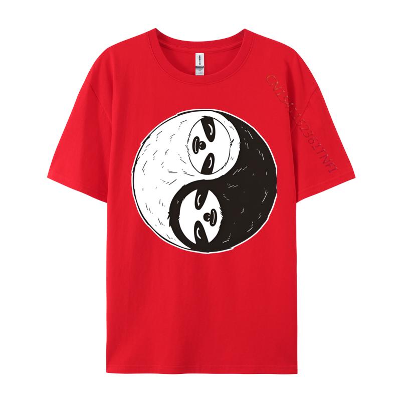 Funny Sloth Yin And Yang Chinese Quiet T Shirts Men Tee Shirts Party Tshirts For Men Tops New Clothes Normal