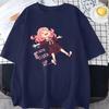 Funny Anime Anya Forger Printed T-shirts Fashion Women Men Summer Tee Shirt Unisex Casual Short Sleeve Round Neck Tops T-shirts