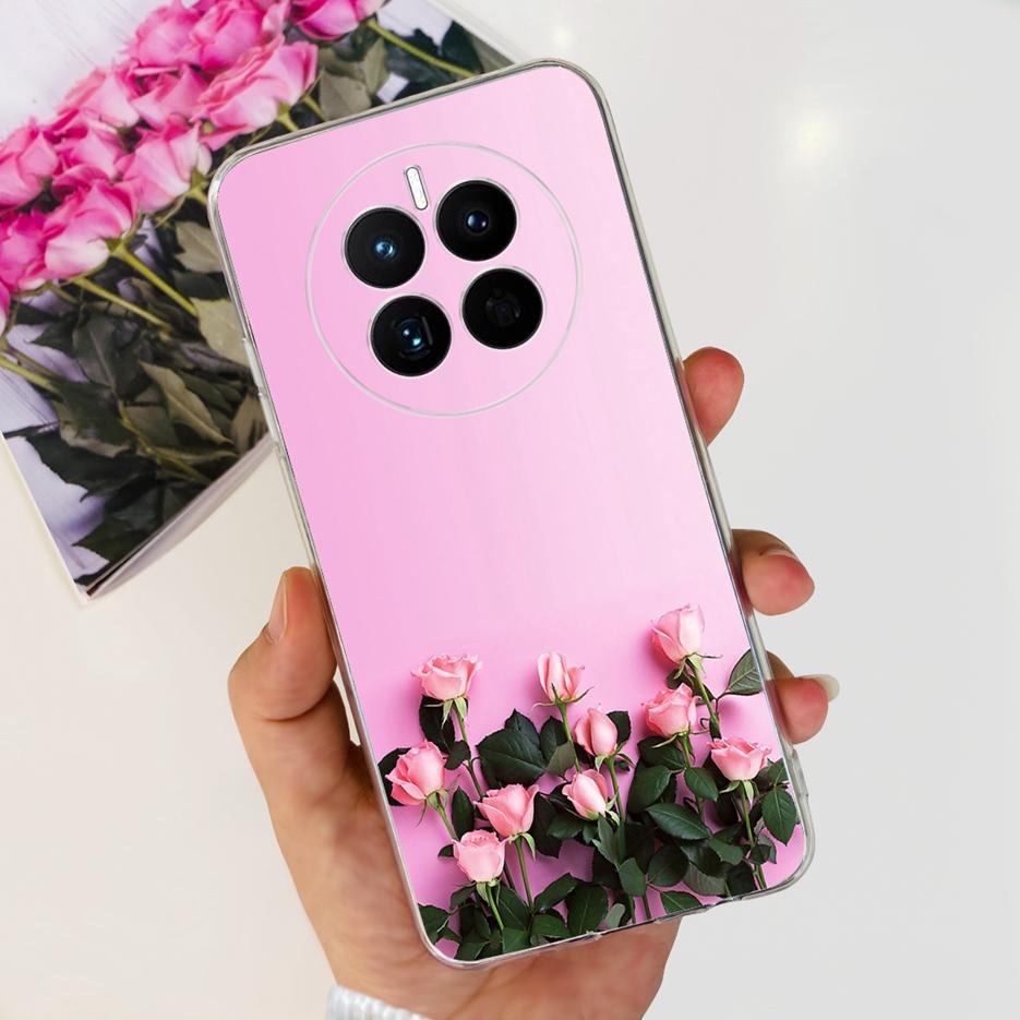 For Huawei Mate 50 Pro Case Stylish Butterfly Flowers Soft Slim Fundas Phone Case For Huawei Mate 50 Mate50 Pro Back Cover Coque