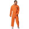 Unisexowy kombinezon więzienny dla dorosłych na Halloween, cosplay, z klapami, z długim rękawem, jednoczęściowy unitard, kostium więźnia, mundur więzienny