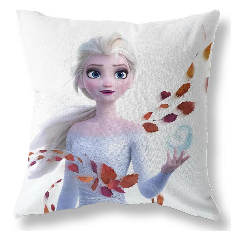 Disney Frozen Elsa Pillow Case Cushion Cover Children Baby Girl Couple Pillow Cover Decorative Pillows Case 40x40 45x45cm