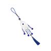 Blue Eye Car Hanging Ornament Good Luck Exquisite Car Mirror Decor Hanging for Backpack Home Decorations Silver