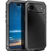 Kovové pouzdro Tank Armor pro IPhone 18 17 Pro Max Air 16e 16 15 14 13 12 11 Pro Max XS XR 8 7 Plus Těžký kryt na ochranu obrazovky