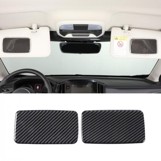 Soft Carbon Fiber Cosmetic Mirror Panel Sticker For Subaru Crosstrek -2024