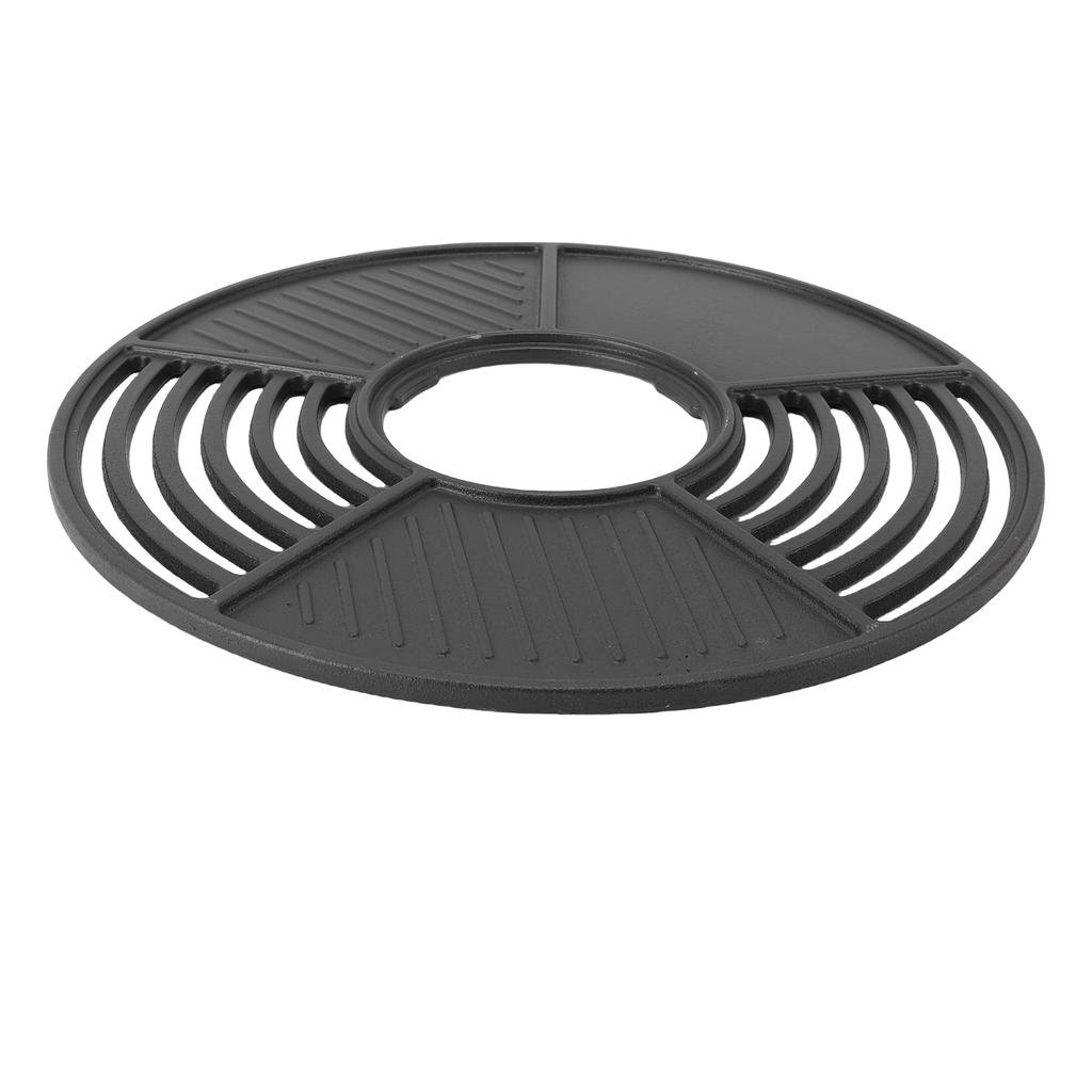 Grt Cast Iron   Grill, 42cm Non Stick Coated Round Cooking Grill for Outdoor Party Gathering Grills