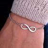 European and American Retro Number 8 Infinite Alloy Bracelet Women's Original Single Bracelet Jewelry