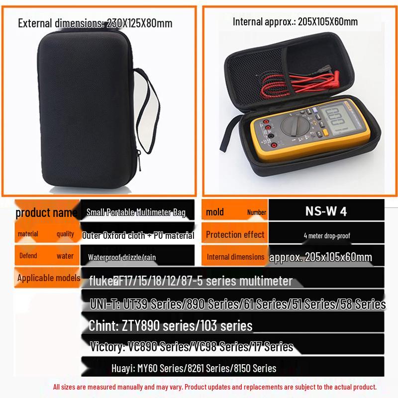 

Универсальная портативная сумка-набор инструментов для мультиметра