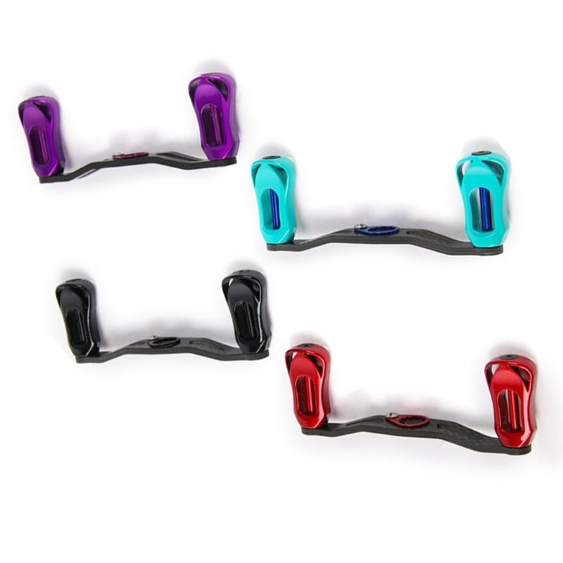 Leichte Wassertropfenrollen Angelrollen Griff Kohlefaser Angel Baitcastrollen Griff Wippe Angelzubehör