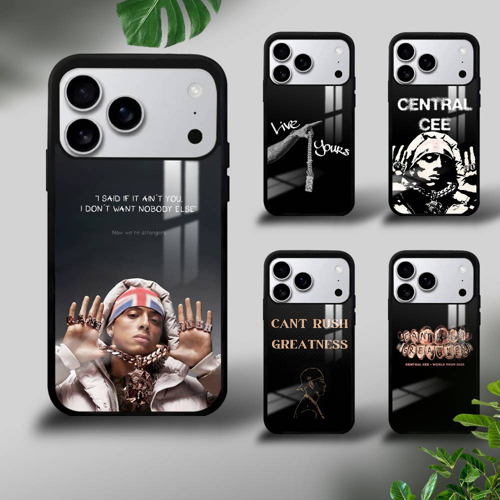 Singer C-Central C-Cee Phone Case For iPhone 17 16 15 14 13 12 11 Pro Max Mini Plus Hard Mirror Funda