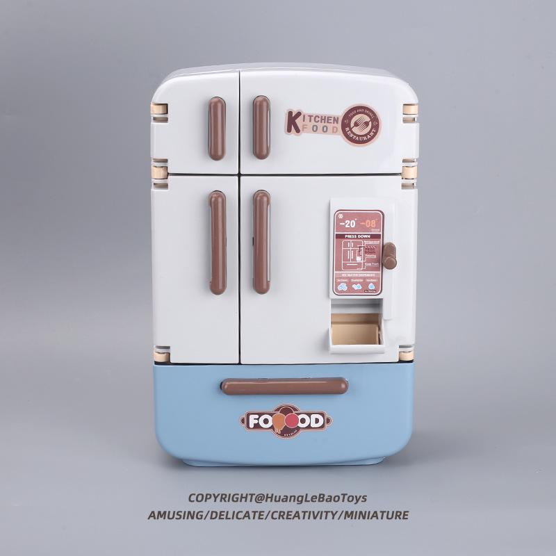 Educational Mini Kitchen Playset: Large Toy Refrigerator for Kids