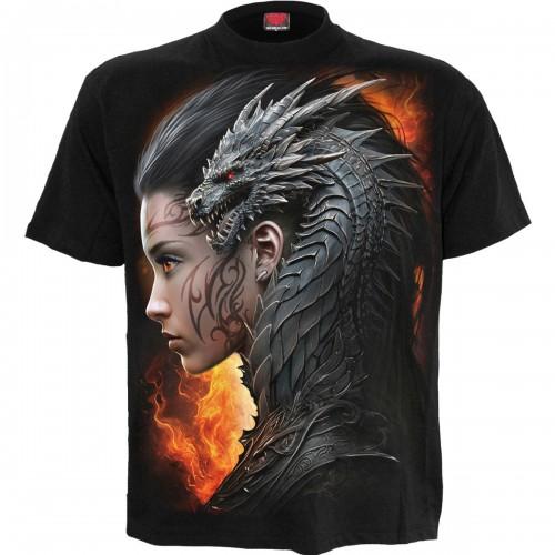 Spiral Direct Unisex Adult Draco Queen Back Print T-Shirt