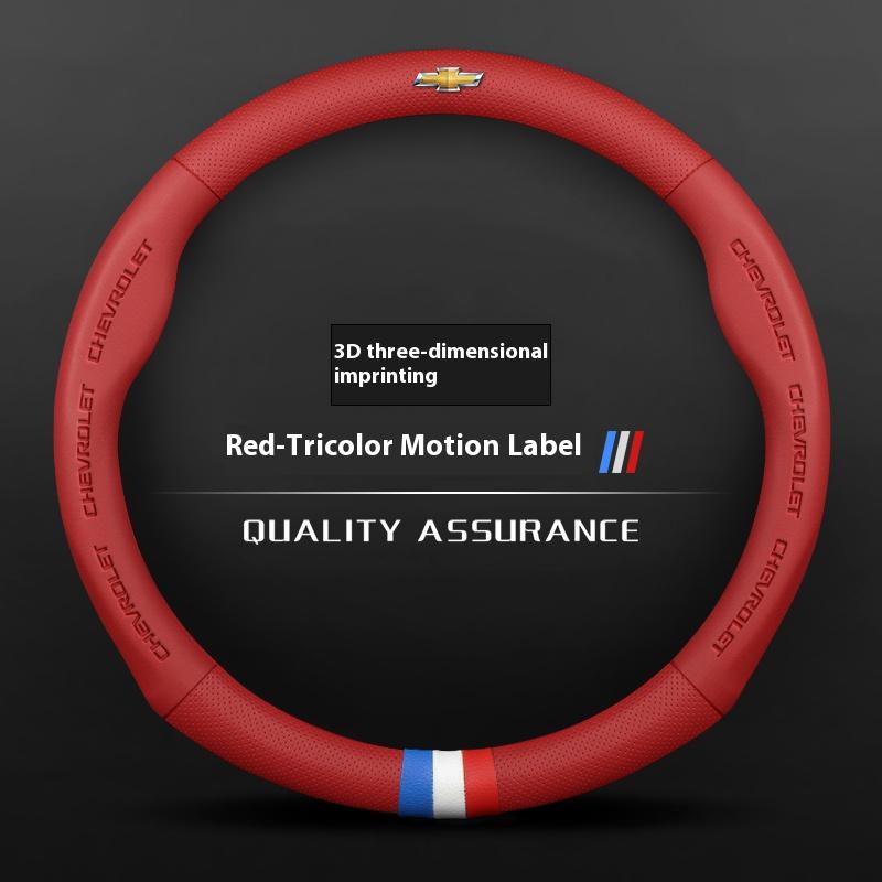 Leather Car Steering Wheel Cover For Chevrolet Malibu Sail Equinox Cruze Cavalier Menlo Bolt Aveo Onix Capti Cavalier Accessorie