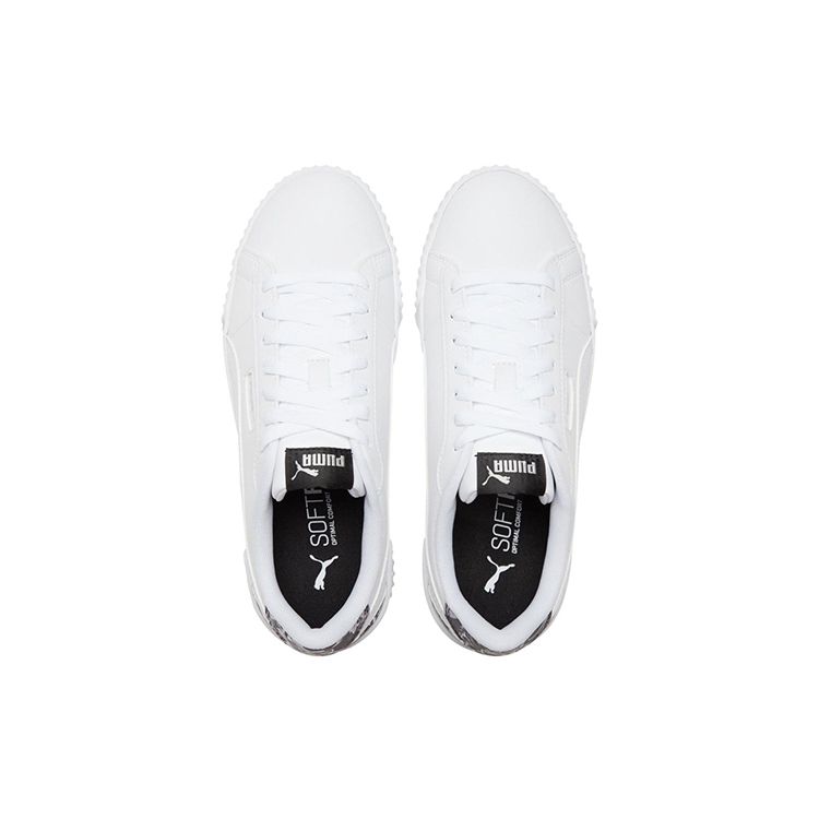 Puma Carina Series Casual Low-Top Sneakers Women sneakers White Black 375960-02