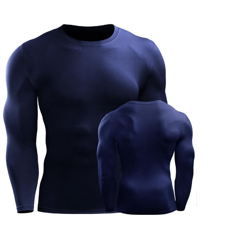 Herre treningsskjorter Basketball Sportsklær Løping Yoga Langermet T-skjorte Undertrøye Sykling Treningstopp S M L XL 2XL 3XL