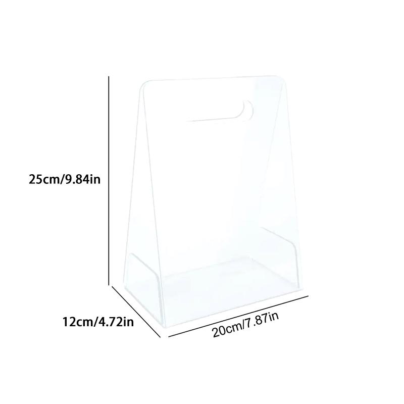 Прозрачные цветочные мешочки, ручная ваза, акриловая цветочная корзина, высококачественная цветочная композиция, прозрачная современная декоративная ваза