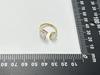 Xia Ling Cubic Zirconia Titanium Steel Ring, 18K Gold-Plated, Luxurious European & American Style.