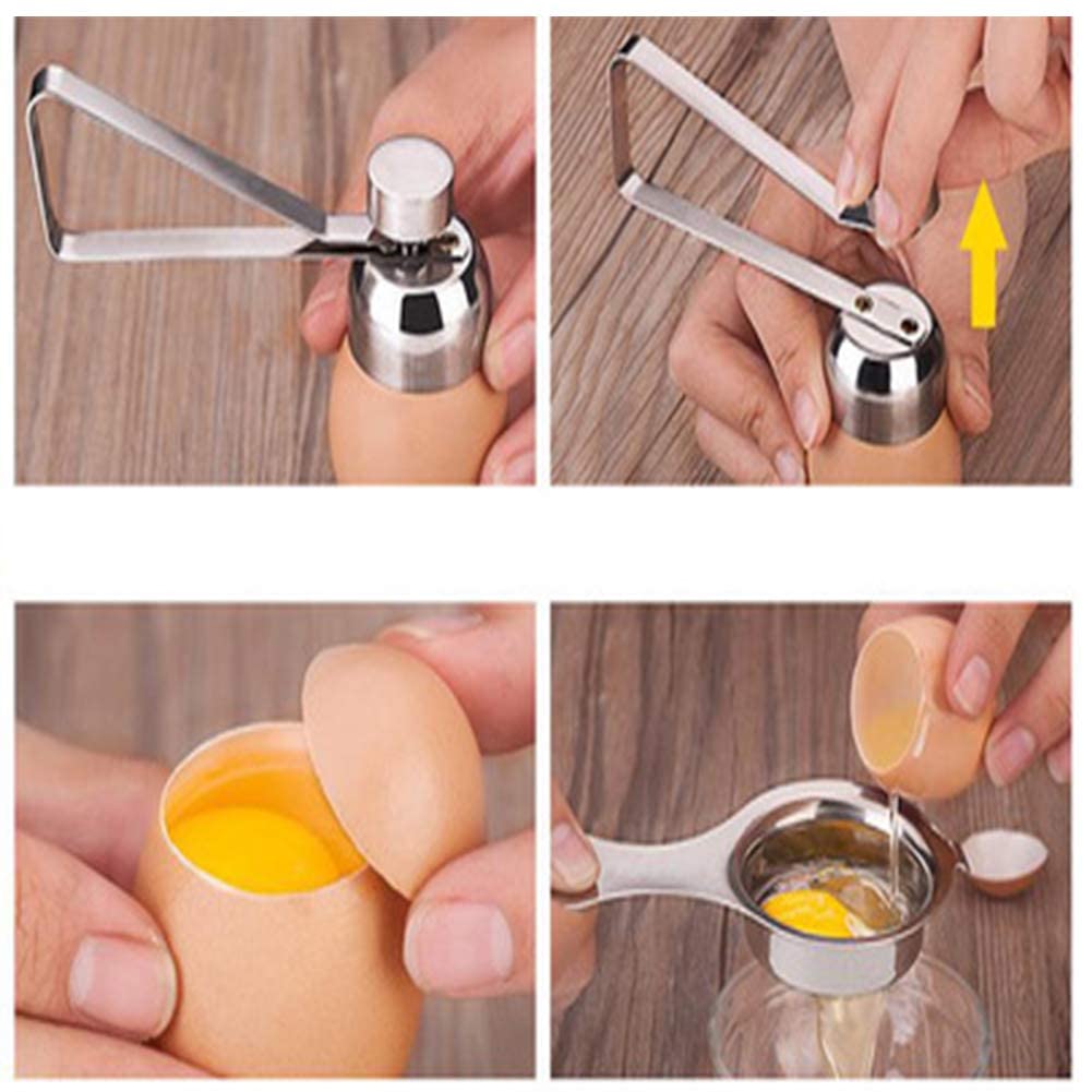 Egg Egg Manual Egg Cracking Kitchen Gadget Cutter, Cracker, Device, Easy-to-Operate (Small 10.53.52.6cm)