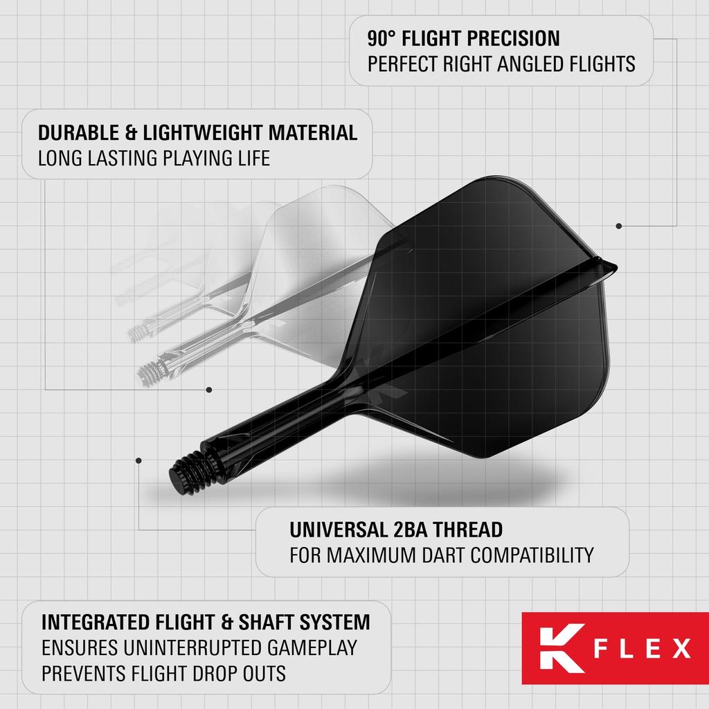 TARGET FLIGHT K-FLEX TVAR/Č. 6 (26MM STŘEDNÍ, Černá)