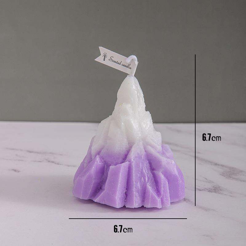 Nordic Style Iceberg Aromatherapy Candle Birthday Companion Gift Home Fragrance Ornament