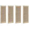 Cabinet Door 4 Pcs Natural 110 X 2.1 X 39.5 Cm Solid Pine Wood
