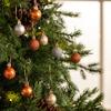 Valery Madelyn Christmas Tree Ball Set of Gold and Forest Stylish European and Nordic Style Ornaments, 3cm, 49, Copper, Design, Decorations,