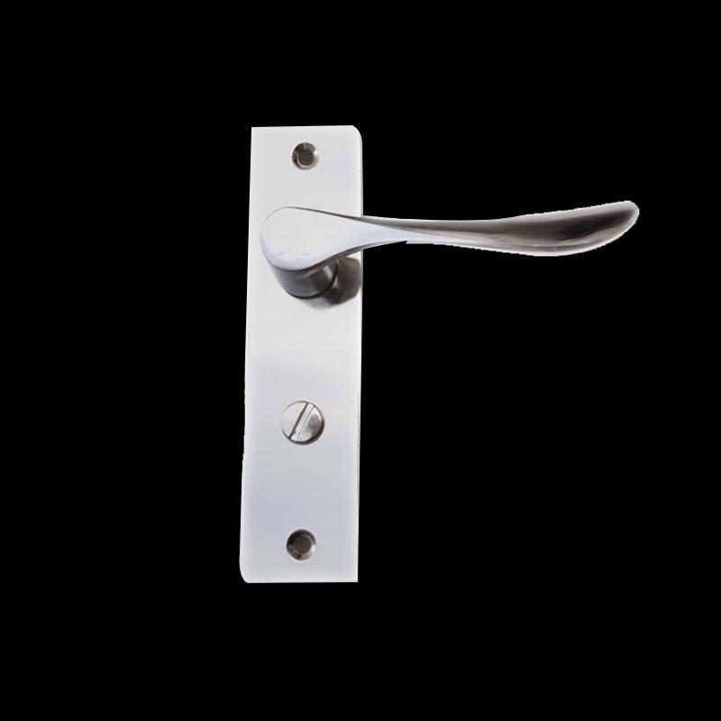 Stainless Steel Bathroom Door Lock, Single Tongue, Keyless