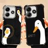 Funny Cartoon Goose Game Plating Phone Case For Xiaomi Poco X5 X6 X7 X8 Pro Max F8 Ultra F7 M8 M7 M5S Redmi 15C 15 14C 13C 13 X3