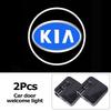 JUNT9 2Pcs HD Car Door Welcome Lights Led Projector Lamp For KIA K5 K9 Ceed Sportage Carnival Stinger Forte Niro RIO Soul EV6 Sorento
