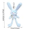 Creative Design Plush Rabbit Pendant Soft Stuffed Schoolbag Pendant  Christmas Gift