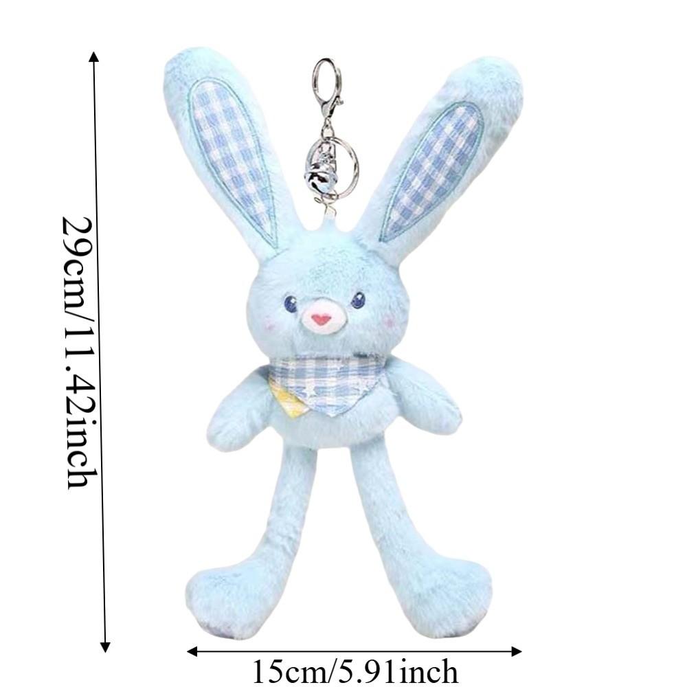 Creative Design Plush Rabbit Pendant Soft Stuffed Schoolbag Pendant Christmas Gift