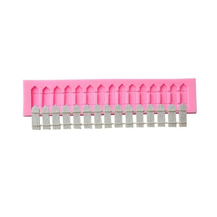 1 Pcs Garden Fence Shape Silicone Fondant Cake Molds Chocolate Baking Clay Decor Tool Suitable Home Kitchen Baking Supplies