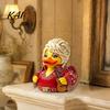 Unique Music Room Shelf Decor Parton Memorial Duck, Dolly Duck Figurine, Country Statue, Guitar-Themed Stage Attire Decorative Sculpture for