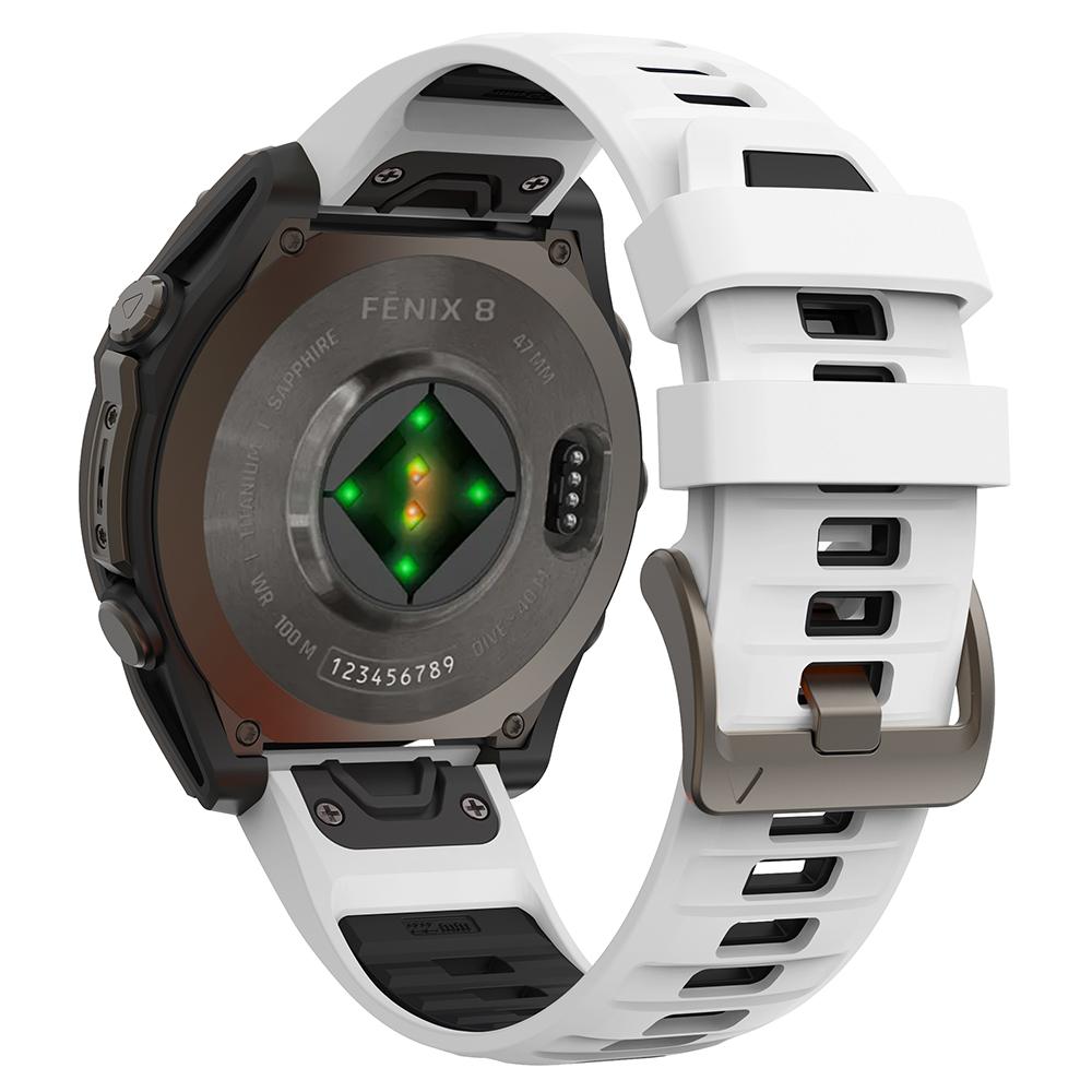 KALEBOL QuickFit 22mm Watch Strap for Garmin Fenix 7 Pro/7/6 Pro Dual Color Silicone Wrist Band
