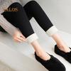 Women Leggings High Elastic Warm Thickened Velvet Lined Sports Pants Butterflies Pattern Yoga Tights Daily Wear