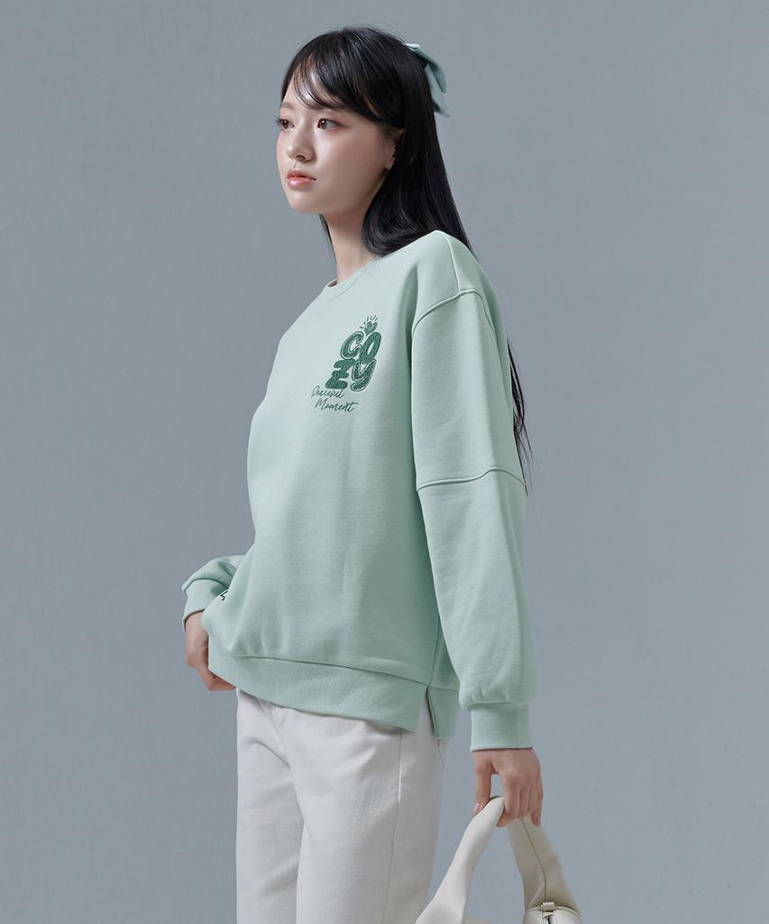 CHASECULT Women'S Brushed Embroidered Sweatshirt-Cfrg5176D0S