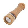 Wood Pepper Grinder with Clear Window Adjustable Coarseness Effortless Manual Operation Pepper Mill for Kitchen Light