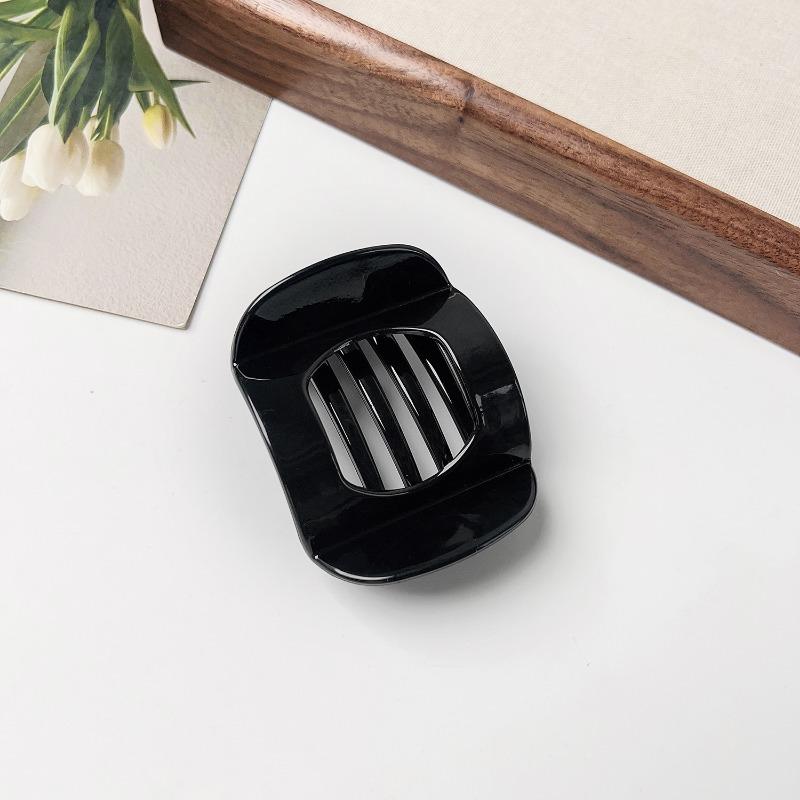 Flat Round Hair ClipsLarge Hairpin At The Back of The Head High-end Semi-tied Shark Clip Hair Accessory