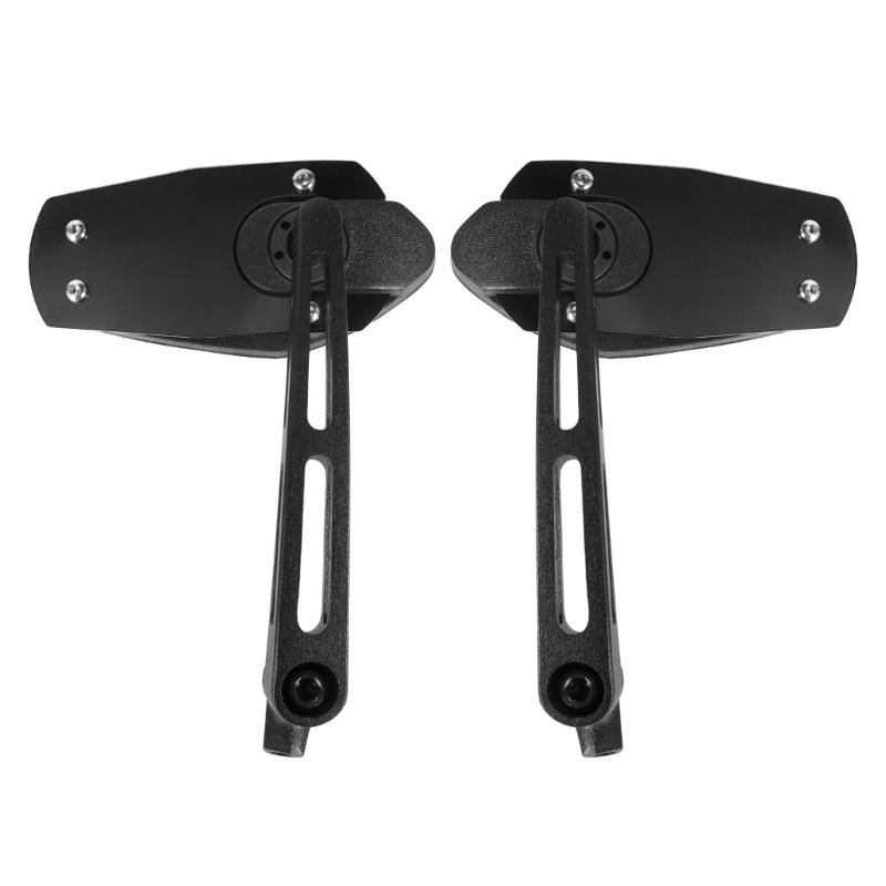 Plastic & Tempered Glass Set Universal Motorcycle Rearviews Mirror for Enhanced Backing Safety Wide Angle Visibility