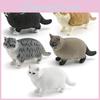 Shorthair Fat Cat Pvc Animal Figurine For Childrens Room Decoration Educational