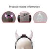 Costume Horns Headband Halloween Headdress With LED Lights Adjustable Headdress For Girls Men Women Kids Teens Dancers Event